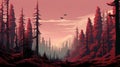 Retrotranscription 8-bit Cypress Forest With Firebird