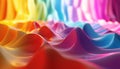 A stunning 3D render of an abstract multicolor spectrum Royalty Free Stock Photo