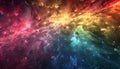 A stunning 3D render of an abstract multicolor spectrum Royalty Free Stock Photo