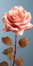 Minimalist 3d Rose Mobile Wallpaper With Terracotta And Unreal Engine 5
