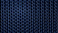 Woven Blue Material Strands