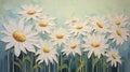 Stunning Daisy Art: Charles Rennie Mackintosh Style Impasto Painting