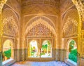 The stunning Daraxa`s Mirador pavilion of Alhambra, Granada, Spain