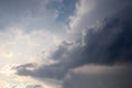 Stunning dark cloud formations right before a thunderstorm