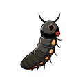 Stunning Illustration of Realistic Black Cutworm Features Royalty Free Stock Photo