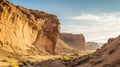 Stunning Desert Cliff Landscape Photography For Backgrounds