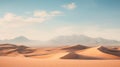 Stunning Desert Landscape: Serene And Calming Vibes On Unsplash Royalty Free Stock Photo