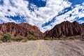 Stunning desert landscapes in the Canyon del Inca & Quebrada Palmira, near Tupiza, Bolivia Royalty Free Stock Photo