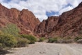 Stunning desert landscapes in the Canyon del Inca & Quebrada Palmira, near Tupiza, Bolivia Royalty Free Stock Photo