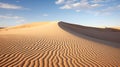 A stunning desert wilderness with curves of sand dunes Royalty Free Stock Photo