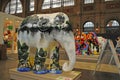 Stunning designs of life-size, baby elephant statues will be in display between from 14th October Ã¢â¬â 21st October 2020 in the Royalty Free Stock Photo