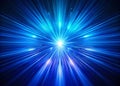 Stunning Digital Image of Blue Energy Rays A Futuristic Visual Representing Innovation and Breakthroughs in Technology Royalty Free Stock Photo