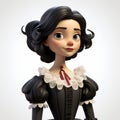 Disney 3d Vector Character Victorian-inspired Spanish School Illustrations