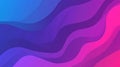 Stunning dualcolor gradient background with flowing waves in violet and blue, perfect for modern design projects Royalty Free Stock Photo