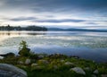 A Stunning Early Morning Sunrise At The Lake