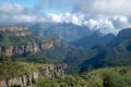 Stunning early morning view of the Blyde River Canyon also called the Motlatse Canyon, The Panorama Route, Mpumalanga, South Afr