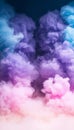 Stunning Elegant Pastel Colored Nebula and Smoke Plume Design for Ethereal Background Projects Royalty Free Stock Photo