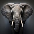 Stunning Elephant Portrait In The Style Of Mike Campau And Patrick Brown