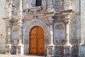 Stunning Exterior of the Church of Saint Augustine, a Historic Baroque Church in Arequipa, Peru Royalty Free Stock Photo