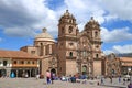 Stunning Facade of Church of the Society of Jesus or Iglesia de la Compania de Jesus on Plaza de Armas Square, Cusco, Peru