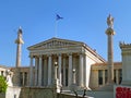 Stunning Facade of the National Library of Greece in Athens, Greece