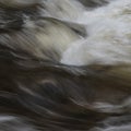 Stunning fine art collection of landscape images of long exposure detail of fast flowing water over rocks in river Royalty Free Stock Photo