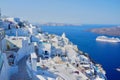 Stunning from Fira, Santorini island in Greece Royalty Free Stock Photo