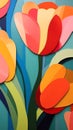 Stunning Flower Paper Flowers Wall Amazing Gloss Accents Vibrant Tulip Translucent Pastel Panels