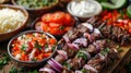 Kebab Ingredients Up Close: Food Photography for Cooking Inspiration and Recipe Ideas