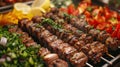 Kebab Ingredients Up Close: Food Photography for Cooking Inspiration and Recipe Ideas