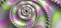 Pink, purple, fractals, spiral, mesmerizing, backdrop, background, wallpaper, generative ai