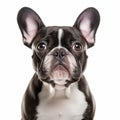 Stunning French Bulldog Portrait In Light And Dark Tones Royalty Free Stock Photo