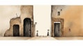 Full Page Illustration Of Beautiful Door By Jon Klassen