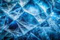 Stunning Geometric Blue Ice Texture Background Intricate Patterns and Depth for Design Art and Creative Projects Royalty Free Stock Photo