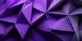 Stunning Geometric Low Poly Background Featuring Brilliant Purple Triangular Facets and Shapes Royalty Free Stock Photo