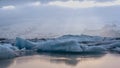 Stunning glacier lagoon of Iceland. Majestic nature beauty