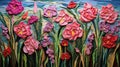 Stunning Gladiolus Art: Charles Rennie Mackintosh Impasto Painting Masterpiece