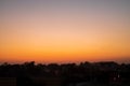 Stunning golden hour in the flatlands. selective focus Royalty Free Stock Photo