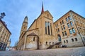 Stunning Grossmunster church, the symbol of Zurich, Switzerland