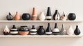 Stunning Hand-built Vases And Bowls In Black, White, And Terracotta