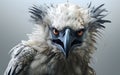 Stunning Harpy Eagle on Pure White Background -Generative Ai