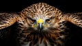 Close-up Eagle Portrait A Hyperrealistic Wildlife Art In Mike Campau Style