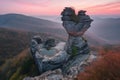 Majestic Heart Rock at Sunrise