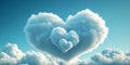 Stunning HeartShaped Cloud Image Perfect for LoveThemed Designs Royalty Free Stock Photo