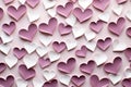 Pastel Love: Abstract Hearts in Minimalistic Style