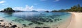 Stunning high res beach panorama showcases the picturesque paradise islands in detail