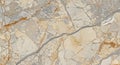 Beige Breccia marble surface with striking rusty veins Royalty Free Stock Photo