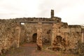 Stunning historic stone buildings in Pompeii Italy