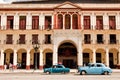 A street in Havana, Cuba with old timer cars Royalty Free Stock Photo