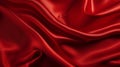 Stunning Hyper-realistic Red Silk Background Image
